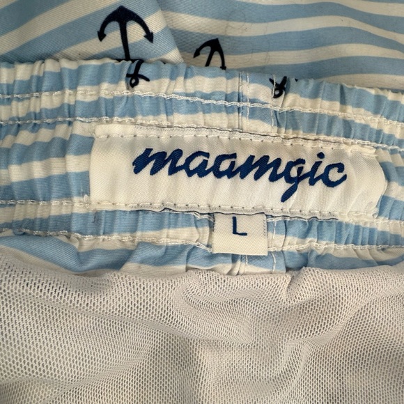 Nautical Striped Men's Swim Shorts - Picture 3 of 3